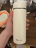 小熊（Bear）保溫杯316L不銹鋼兒童學(xué)生水杯口袋便攜女男士送禮物米白色330ml 曬單實(shí)拍圖