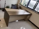 舒炫 老板桌辦公桌簡(jiǎn)約現代大班臺總裁桌經(jīng)理桌辦公家具辦公桌椅組合 1.6米老板桌+側柜 曬單實(shí)拍圖