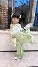G.DUCK HELLO小黃鴨漢服女童夏款古裝兒童新中式唐裝古風(fēng)三件套古裝女孩褲裝 清芙三件套【不含包包】送小禮品 100 曬單實(shí)拍圖