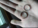 珍尚銀中國黃金授權情侶純銀戒指對戒一對s925銀結婚38女神節禮物送女友 【對戒】【當/次日達】一見(jiàn)鐘情+京|倉發(fā)貨+中國黃金盒 曬單實(shí)拍圖