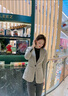 依伊純毛呢厚西裝外套女秋冬2025新款休閑女士款小西服上衣冬加厚 咖啡色西裝單件 L 曬單實(shí)拍圖