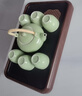 茶盤(pán)家用2025新款仿烏金石辦公室小型茶臺茶具瀝水干泡臺茶托盤(pán) 中號長(cháng)韻茶盤(pán)45x28cm 曬單實(shí)拍圖