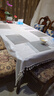 無(wú)印良品TPU餐桌布防水防燙桌布純色臺布茶幾布長(cháng)方形書(shū)桌蓋布140*180素米 曬單實(shí)拍圖