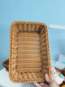 拜杰水果盤(pán)托盤(pán)點(diǎn)心盤(pán)水果籃筐 客廳擺放饅頭筐面包籃 仿藤編果籃 曬單實(shí)拍圖