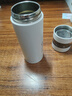 富光拾喜（FUGURNG BESTJOY）保溫杯男316不銹鋼水杯茶水分離杯泡茶杯子車(chē)載帶濾網(wǎng)簡(jiǎn)約白420ml 曬單實(shí)拍圖