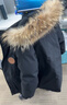 鴨鴨兒童羽絨服2025冬季新款男女童毛領(lǐng)連帽中大童加厚保暖外套HR 黑色（毛領(lǐng)） 140 曬單實(shí)拍圖