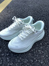 安踏靈云丨緩震跑鞋女厚底增高跑步鞋夏季透氣休閑運動(dòng)鞋女 象牙白/淺曦綠-3 38.5 (女7.5) 曬單實(shí)拍圖