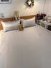 半弦月【熱銷(xiāo)爆款】爽爽冰絲涼席子可機洗床笠床單學(xué)生宿舍1.5mx1.8x2米 雪花灰丨冰絲涼感丨可機洗加厚款 150cm*200cm 丨床單款丨贈枕套*2 曬單實(shí)拍圖