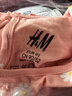 H&M童裝女?huà)脒B衣裙春季時(shí)尚舒適印花圓領(lǐng)飛袖及膝公主裙1265912 粉色/花卉 90 90/52 (1.5-2Y) 曬單實(shí)拍圖