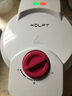 KOLFT 家用脆皮蛋卷機電餅鐺冰淇淋皮機果蔬脆機蝦片機可調溫 第五代麥飯石白色款 曬單實(shí)拍圖