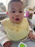 樂(lè )扣樂(lè )扣圍兜嬰兒圍嘴兒童吃飯防水硅膠飯兜寶寶幼兒輔食零食餐兜 曬單實(shí)拍圖