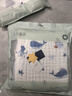 十月結晶嬰兒浴巾純棉紗布初生新生兒超柔吸水寶寶兒童大毛巾方巾 6層柔軟包邊 海洋精靈（110*110cm） 曬單實(shí)拍圖