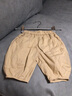 迷你巴拉巴拉夏裝新款女童裝寶寶褲子寬松潮燈籠褲仿牛仔短褲 淺駝50006 90cm 曬單實(shí)拍圖