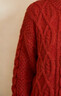 Olrain歐芮兒新年紅色毛衣外套女裝冬季軟糯麻花針織開(kāi)衫衣服 紅色 均碼 曬單實(shí)拍圖