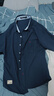JEEP SPIRIT吉普短袖襯衫男夏季韓版襯衣男士休閑外套男裝 深藍色 M 曬單實(shí)拍圖
