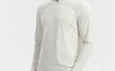 斐樂(lè ) 斐樂(lè )官方男裝針織長(cháng)袖上衣2025冬新款健身運動(dòng)半拉鏈基礎長(cháng)T 椰汁白卡其-LK M 170/92A/M 曬單實(shí)拍圖