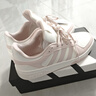 adidas COURTBEAT場(chǎng)下休閑籃球風(fēng)板鞋男女阿迪達斯官方輕運動(dòng)   白色/沙棕粉   38.5 曬單實(shí)拍圖