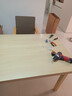 實(shí)木腿大板桌去客廳大化大板桌長(cháng)條桌家用辦公桌工作臺學(xué)習寫(xiě)字桌 【密度板+實(shí)木腿】120*60原木色 曬單實(shí)拍圖