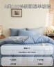 艾薇 A類(lèi)全棉被套單件宿舍單人被單被罩純棉150x200被罩單件 奶油藍灰 曬單實(shí)拍圖