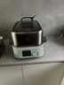 北鼎（Buydeem）電蒸鍋家用全鋼0涂層電燉鍋蒸燉鍋大容量多功能蒸汽鍋【全家?！縂76淺杉綠+汽鍋+燉盅+蒸盤(pán)+豬豬盒 曬單實(shí)拍圖