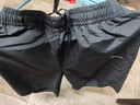 鴻星爾克短褲男夏季新款寬松速干百搭清爽跑步健身休閑男褲運動(dòng)褲子五分褲 正黑-吸濕排汗鴻鵠標 XL （170-175cm/130-140斤） 曬單實(shí)拍圖