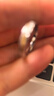 珍尚銀中國黃金情侶對戒純銀求婚戒指情侶一對生日禮物送女朋友老婆S925 曬單實(shí)拍圖