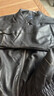 GXG男裝美式皮衣男女同款2024秋季新款夾克 黑色 180/XL 曬單實(shí)拍圖