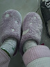 潔麗雅棉拖鞋女士秋冬季室內家居包跟家用加絨保暖厚底防滑毛毛棉拖鞋男 星空粉 【夜光款】 38-39 (適合37-38碼) 曬單實(shí)拍圖