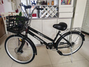 飛鴿（FG FLYING PIGEON）自行車(chē)成人通勤車(chē)自行車(chē)學(xué)生單車(chē)成人自行車(chē)通勤自行車(chē)城市公路車(chē) 標配黑|單速+雙碟剎+充氣胎+禮包 26寸|身高160-185cm 曬單實(shí)拍圖