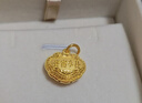 周生生黃金吊墜 足金長(cháng)命鎖寶寶禮物不含項鏈09300P 計價(jià) 3.35克 曬單實(shí)拍圖