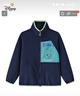 迪士尼（Disney）童裝男女童搖粒絨外套2026春秋季新款中大童加厚保暖內膽校服神器 藏青色 唐老鴨印花 150 （140-150cm 70-85斤） 曬單實(shí)拍圖