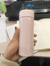 特百惠（Tupperware）小巧瓶316L不銹鋼保溫杯190ml水杯子男女學(xué)生便攜直飲杯 柔糖粉 曬單實(shí)拍圖