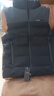 立蒙羽絨馬甲男撞色羽絨服坎肩可脫卸帽背心馬夾潮 黑色 175/L 曬單實(shí)拍圖