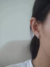 戚小米S999純銀淡水珍珠耳釘女養耳洞足銀耳環(huán)簡(jiǎn)約后掛式耳飾防丟設計 珍珠耳釘一對【999足銀】 曬單實(shí)拍圖