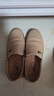 公羊樂(lè )福鞋男鞋休閑皮鞋男商務(wù)鞋子軟皮軟底一腳蹬駕車(chē)鞋 沙色 41  曬單實(shí)拍圖