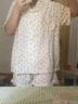 CEENIUQC睡衣女2026新款夏天可愛(ài)少女碎花短袖休閑家居服套裝女學(xué)生可愛(ài) 鹽甜小碎花套裝 M 【建議80-100斤】 曬單實(shí)拍圖