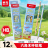 晨光（M&G）文具HB鉛筆12支 假日小狗六角鉛筆帶橡皮頭 學(xué)生開(kāi)學(xué)涂卡書(shū)寫(xiě)美術(shù)素描繪圖專(zhuān)用木質(zhì)鉛筆 AWP308K7 曬單實(shí)拍圖