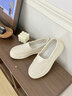 ZHR單鞋女夏季網(wǎng)紗透氣漁夫鞋女百搭一腳蹬軟底女鞋 M581 米色 37  曬單實(shí)拍圖