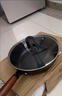 帥康（Sacon）炒鍋鐵鍋無(wú)涂層炒菜鍋精鐵平底不粘鍋燃氣電磁爐通用28cm帶蓋 曬單實(shí)拍圖