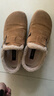百思圖26春厚底勃肯鞋休閑一腳蹬女懶人單鞋D3787AM6 駝色絨里  35 曬單實(shí)拍圖