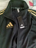 阿迪達斯（adidas）外套男女春季跑步運動(dòng)立領(lǐng)拉鏈夾克外套運動(dòng)服 黑/金 XL 曬單實(shí)拍圖