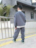 G.duck小黃鴨男童秋裝套裝2026新款衛衣兒童運動(dòng)服春秋6-12歲中大童衣服 灰套裝【春秋款】 130 尺碼7~8歲【120-130cm】 曬單實(shí)拍圖