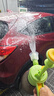 得力（deli）洗車(chē)泡沫噴壺 高氣壓手持噴水壺家車(chē)多場(chǎng)景雙噴頭增泡神器綠色2L 曬單實(shí)拍圖