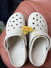 卡駱馳（crocs）女鞋厚底云朵洞洞鞋戶(hù)外休閑時(shí)尚一腳蹬沙灘鞋 206750-2Y2 38-39 曬單實(shí)拍圖
