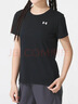 安德瑪（Under Armour）運動(dòng)短袖女 時(shí)尚簡(jiǎn)約寬松舒適透氣休閑圓領(lǐng)T恤 1384231黑色 XL 曬單實(shí)拍圖