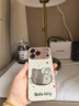 素洛適用蘋(píng)果17promax手機殼韓系波點(diǎn)貓咪鏡面iPhone16pro創(chuàng  )意卡通可愛(ài)15高顏值少女心帶支架14防摔套 電鍍粉鏡面-波點(diǎn)KT貓 iPhone 17 Pro Max 曬單實(shí)拍圖