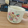 少女心小熊馬克杯可愛(ài)奶fufu卡通家用帶蓋水杯送姐妹朋友生日禮物 粉蝴蝶小熊【杯+蓋+勺】 1個(gè) 320ml 曬單實(shí)拍圖