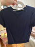 優(yōu)衣庫合作款/女裝圓領(lǐng)短T恤/短袖484001 69 藏青色 L 曬單實(shí)拍圖