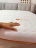 紅蜻蜓（RED DRAGONFLY）A類(lèi)床褥子1.5x2米床墊加厚榻榻米乳膠記憶海綿軟墊子打地鋪睡墊褥 深睡波浪燙畫(huà)-白【厚約6cm】 150x200cm【塌陷包賠】 曬單實(shí)拍圖