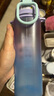 膳魔師（THERMOS）檀健次同款Tritan塑料運動(dòng)水杯男女士便攜水壺大容量杯子TESD 藍紫星云 附背帶+掛件 700ml 曬單實(shí)拍圖